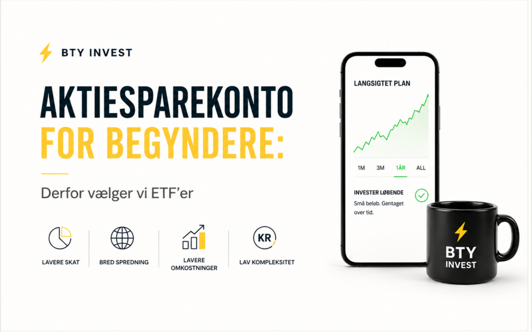 Aktiesparekonto for begyndere: Derfor vælger vi ETF’er
